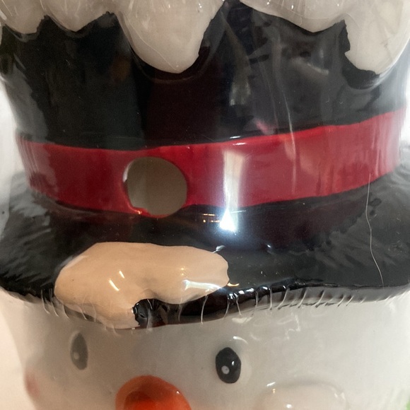 Yankee Candle Vintage Holiday Snowman Tart Warmer 1 Tea light 3 Melts RARE 6" T - Picture 9 of 14